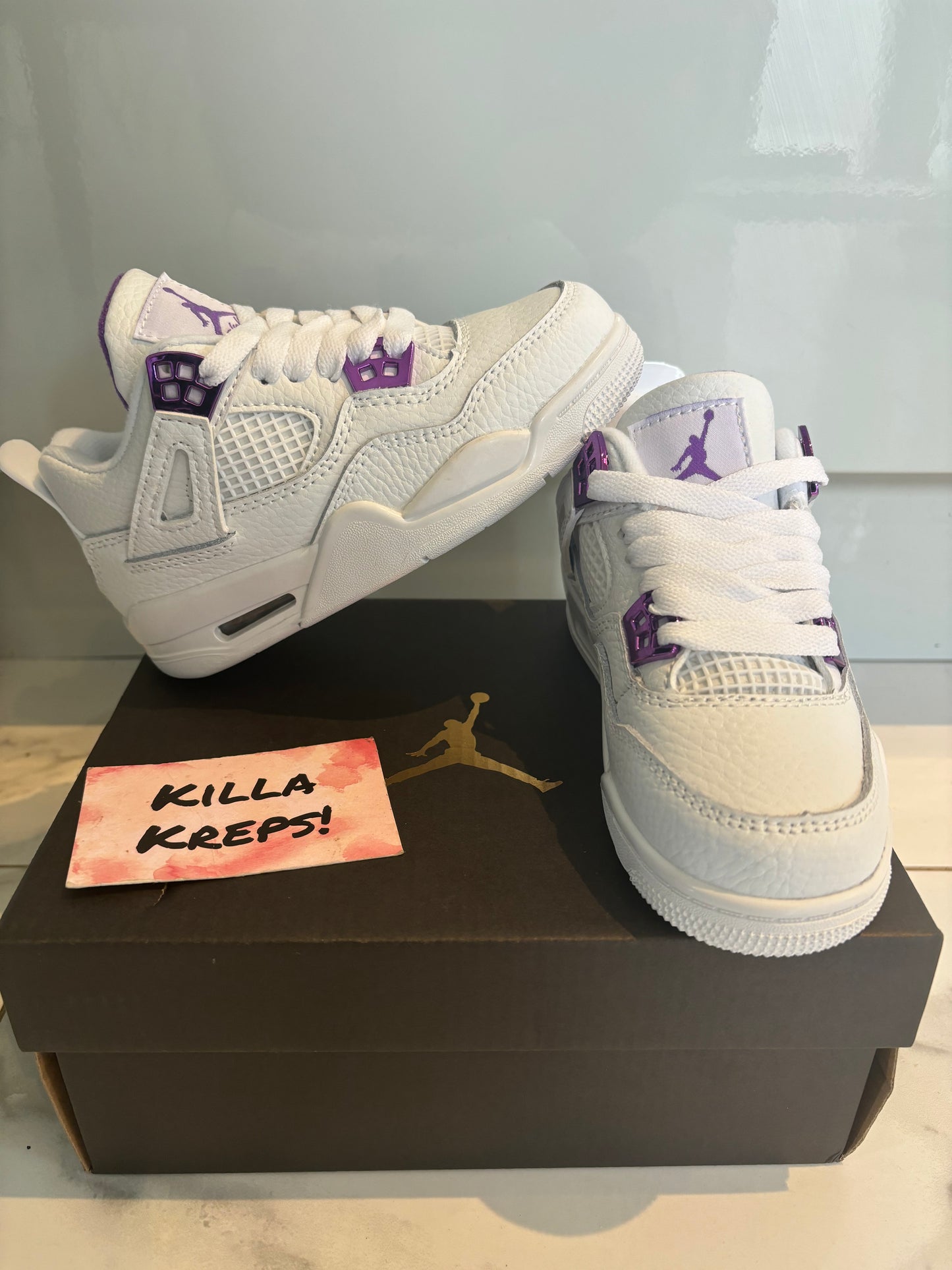 Kids white / purple J4