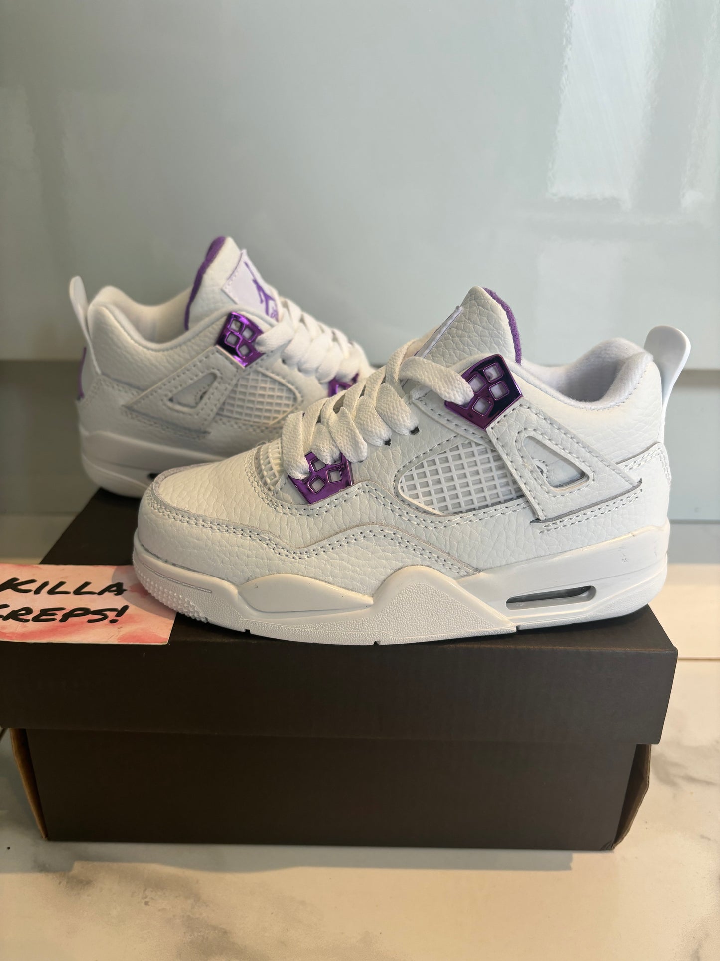 Kids white / purple J4