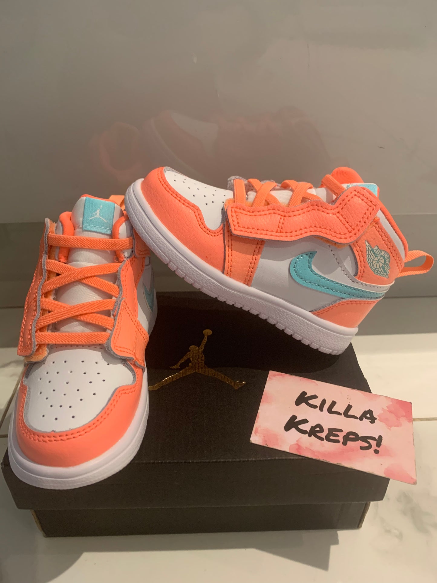 Kids Peach And White J1