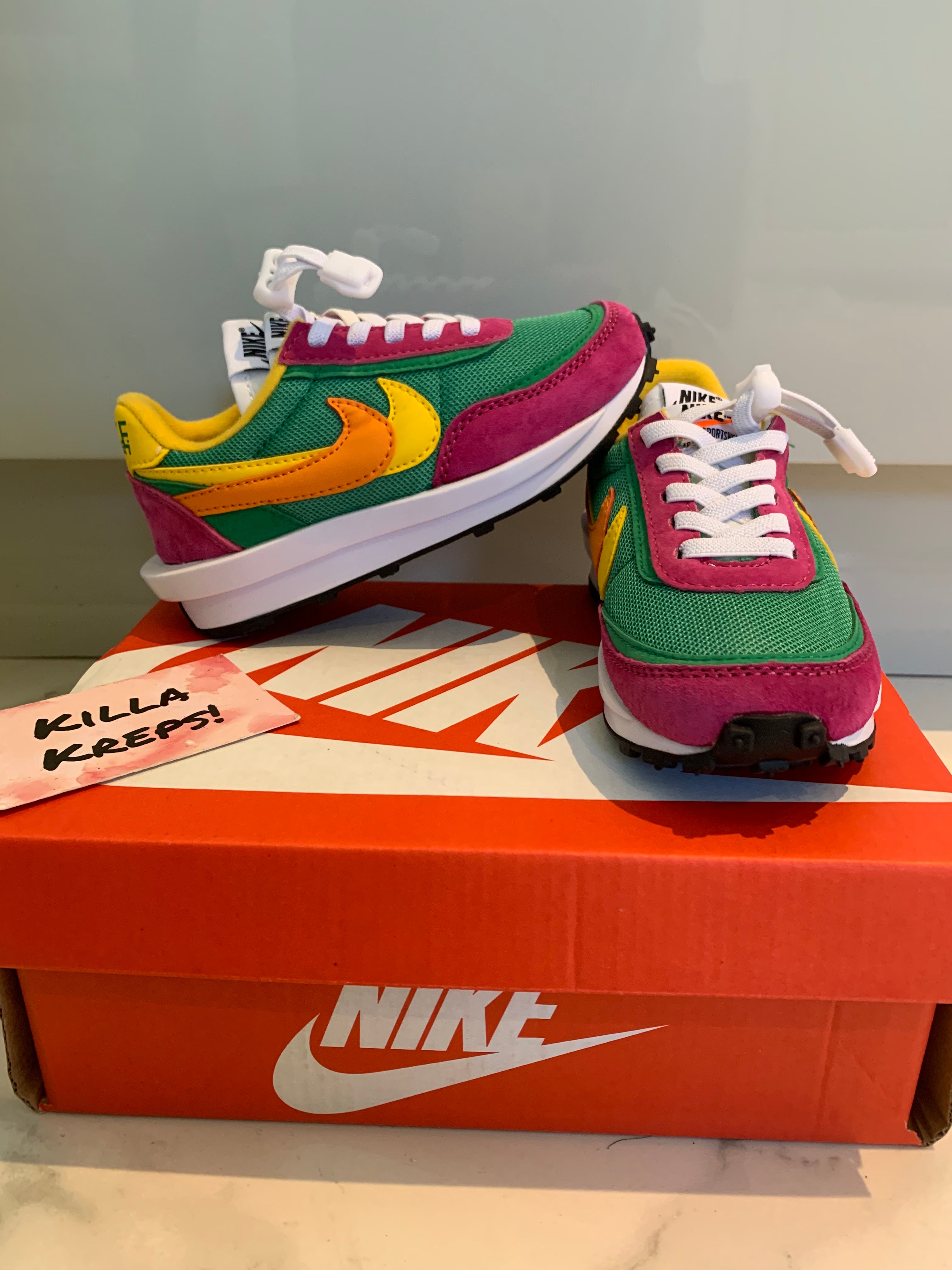 Kids green and pink waffle sacai Killa Kustomsz