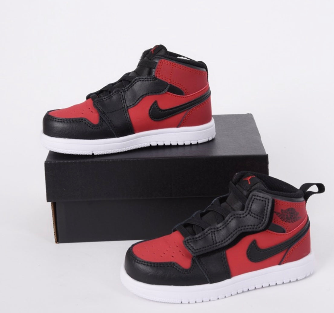 Red and black jordan 1 online kids