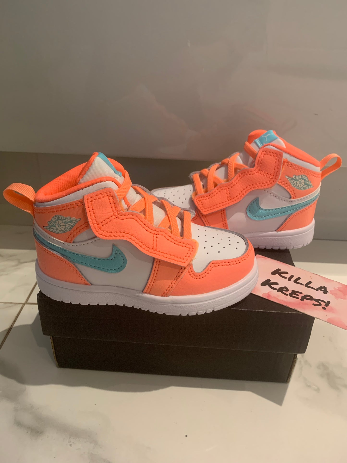 Kids Peach And White J1