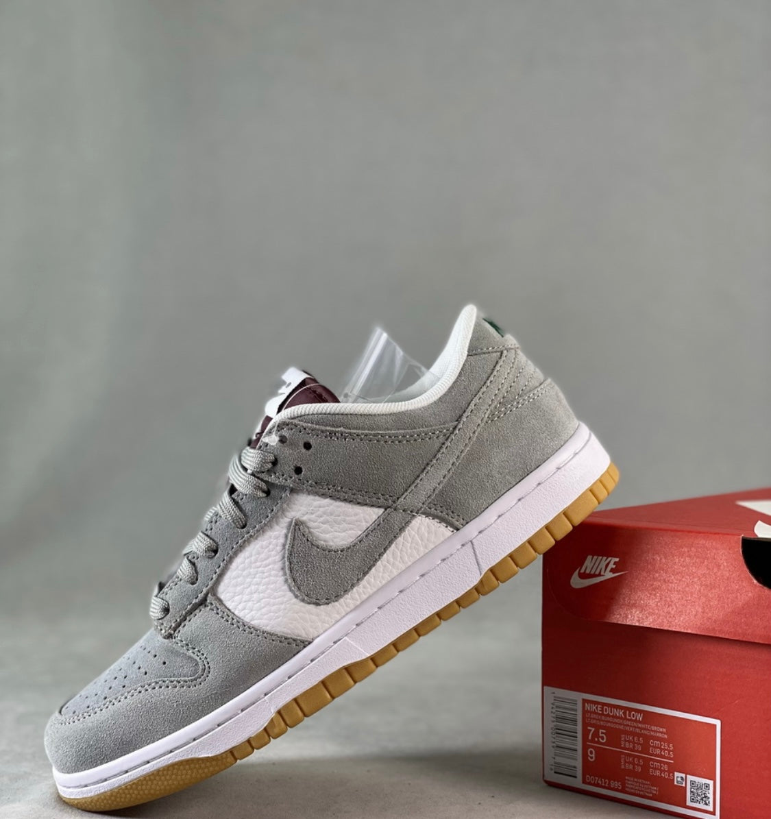 Grey Suede Low Dunks