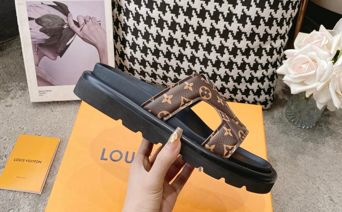 LV Brown Sliders