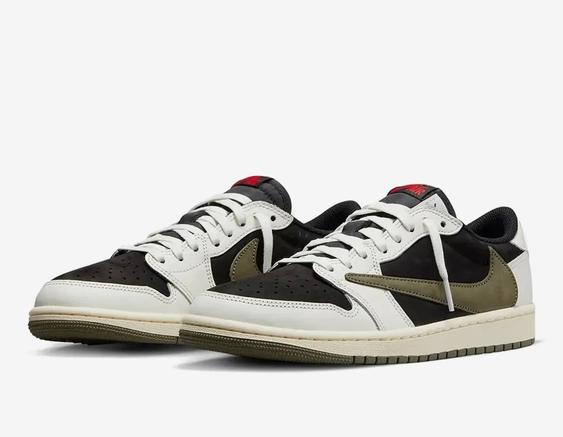 Travis Scott x j1 Low Olive is