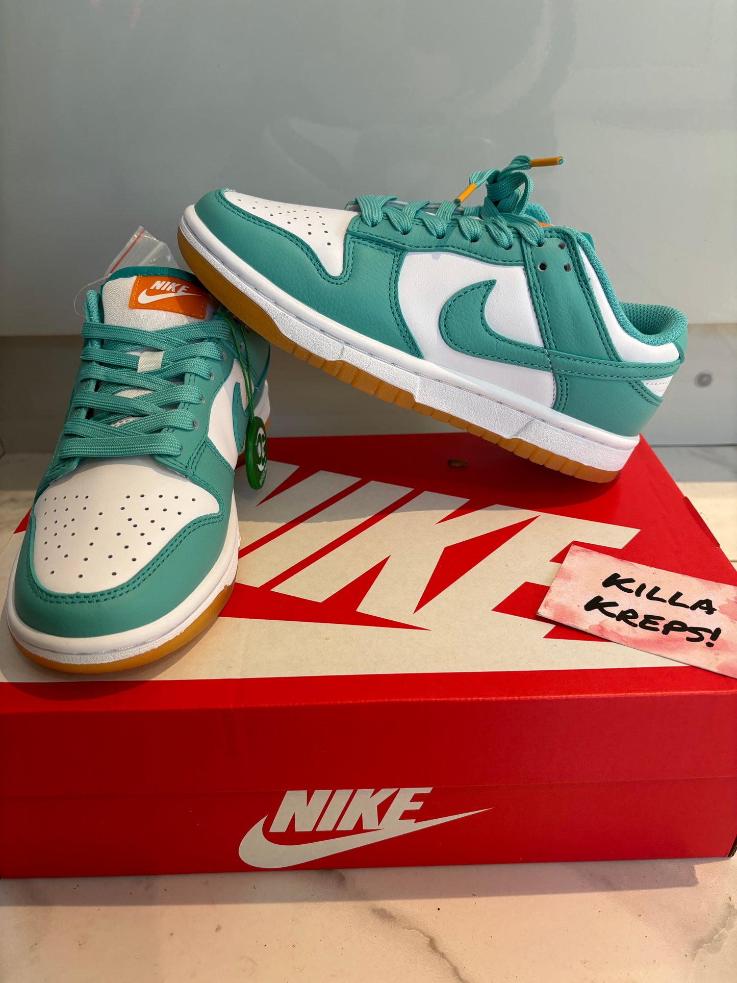 Teal Low Dunks