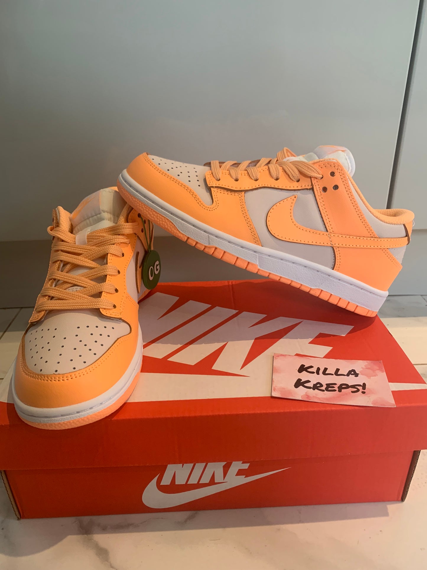 Peach / Cream Low Dunks