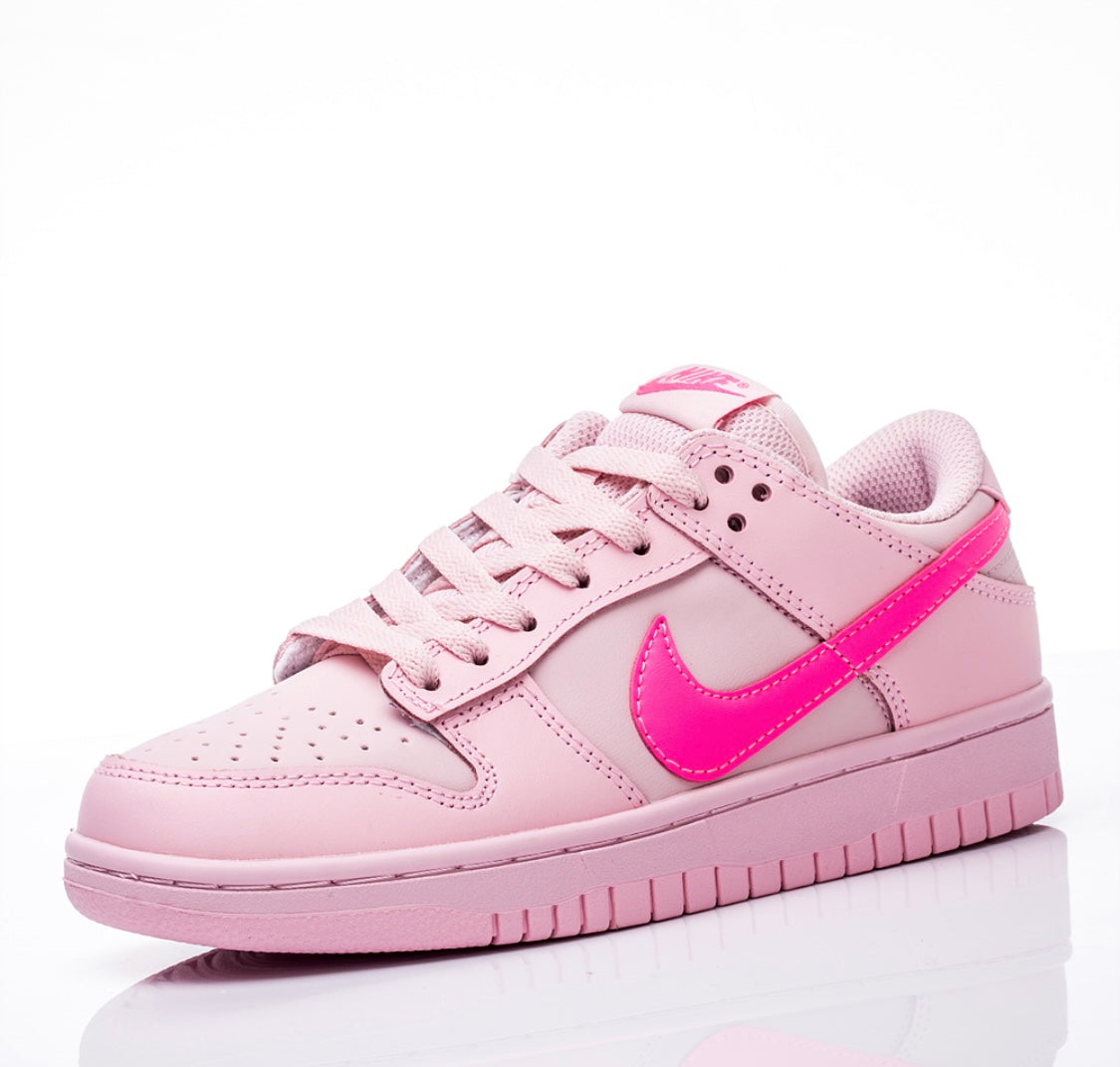 Triple Pink Low Dunks