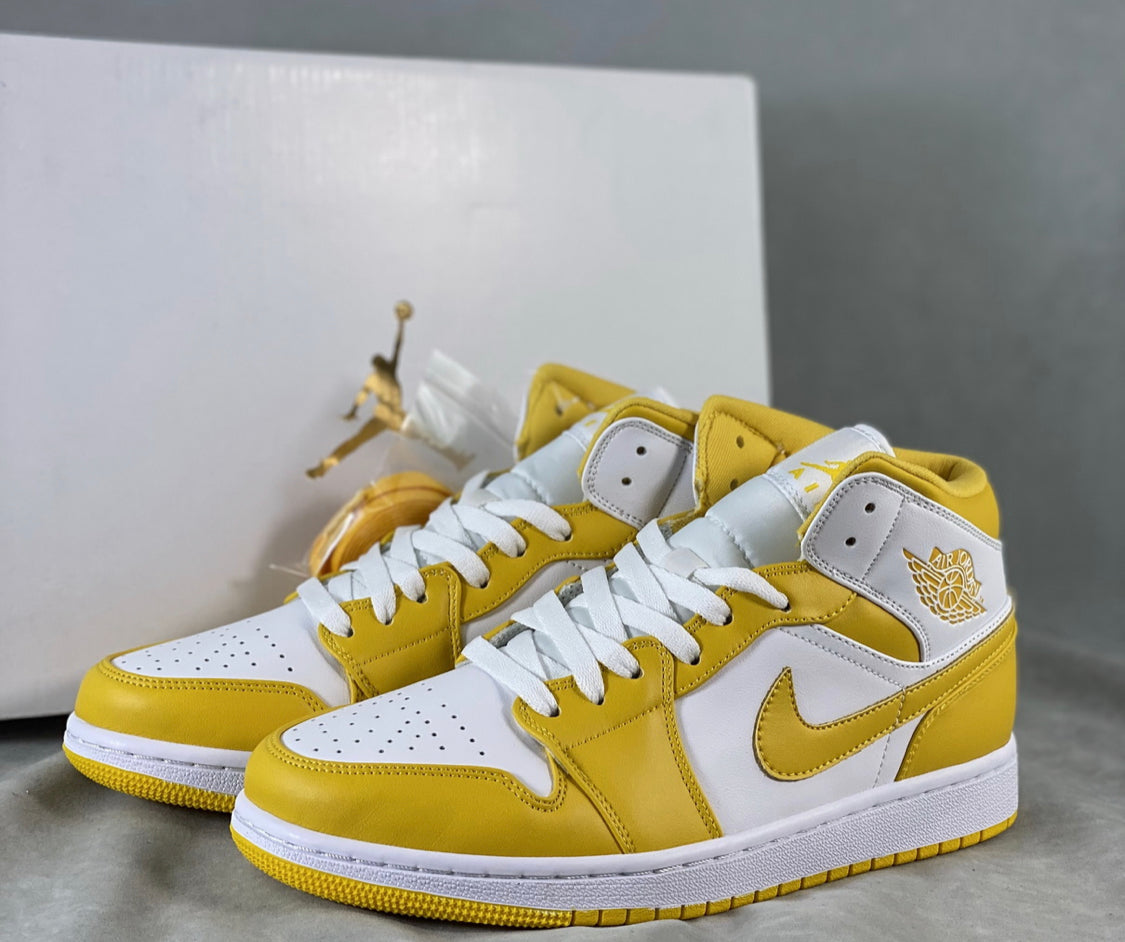 Jordan 1 white outlet and yellow