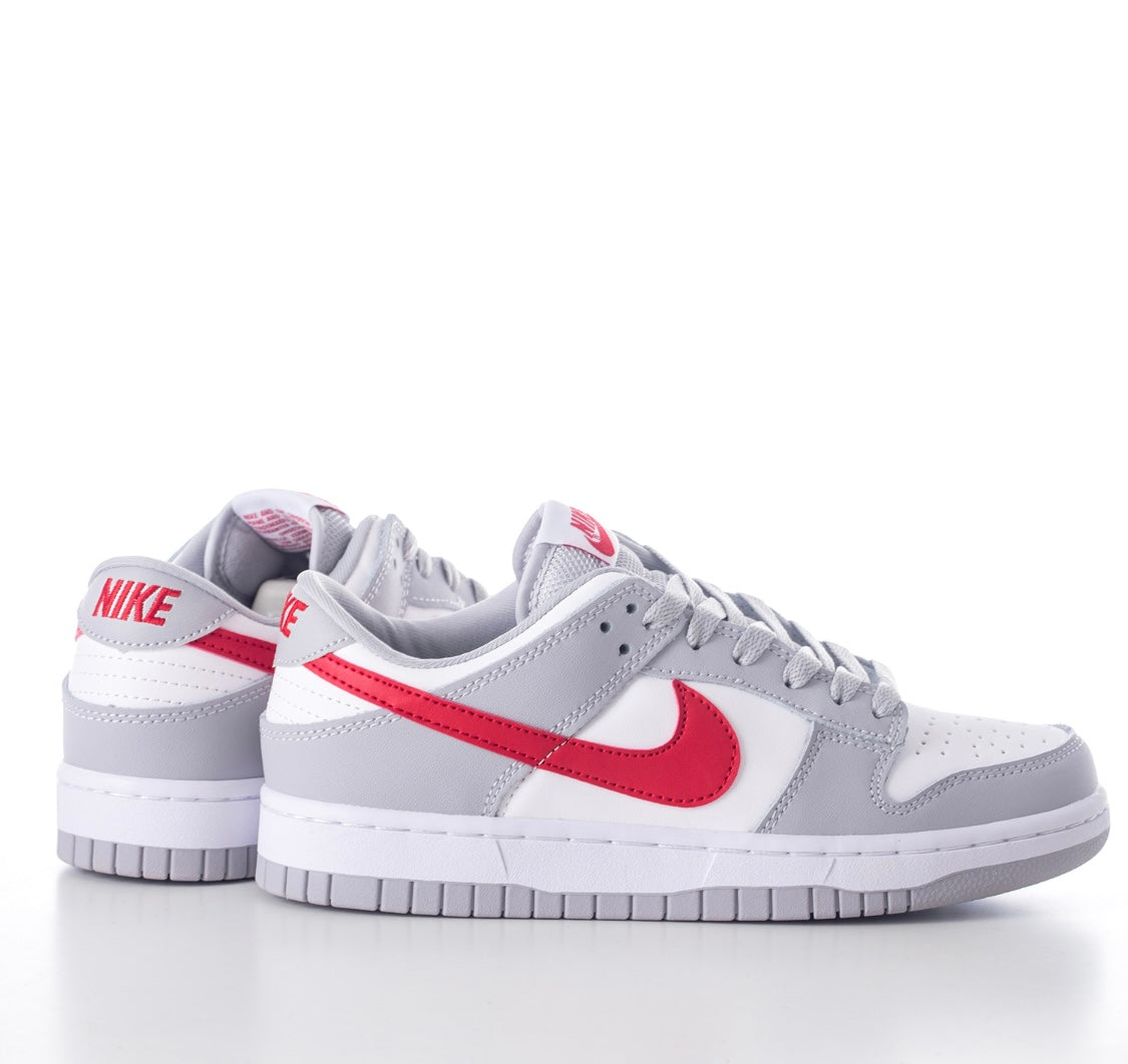 Grey / Red Low Dunks