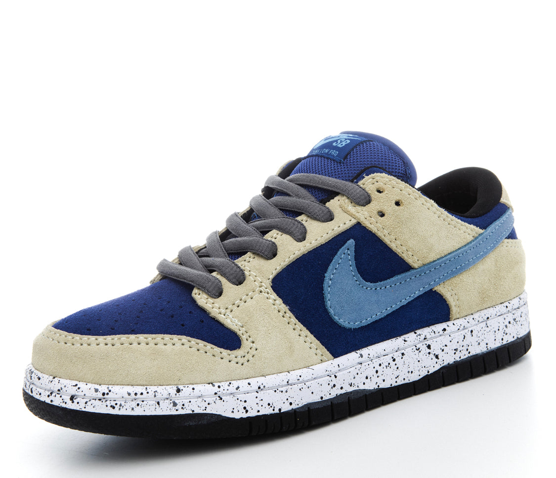 Blue And Grey Suede Low Dunks