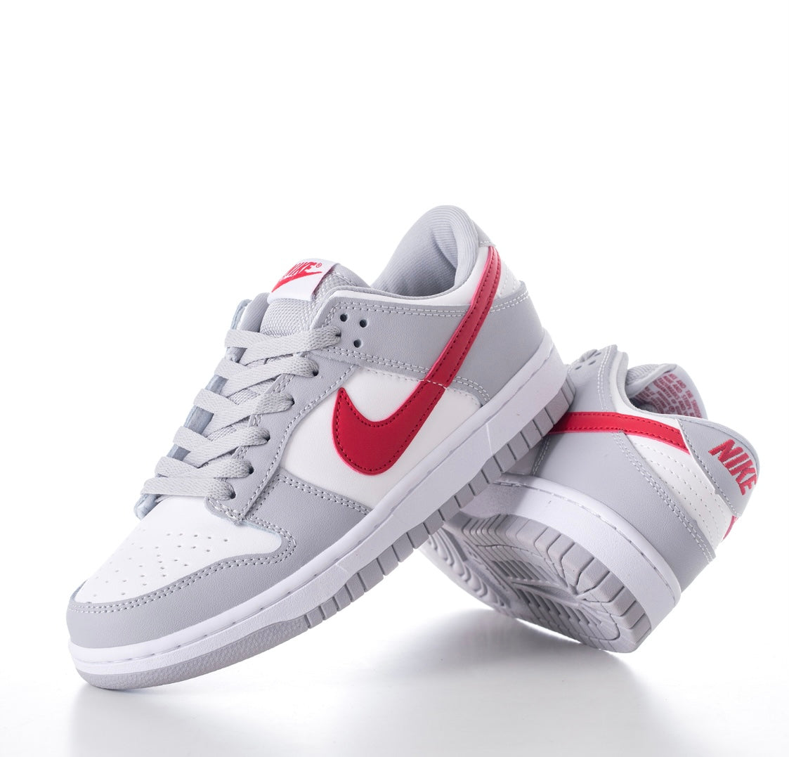 Grey / Red Low Dunks