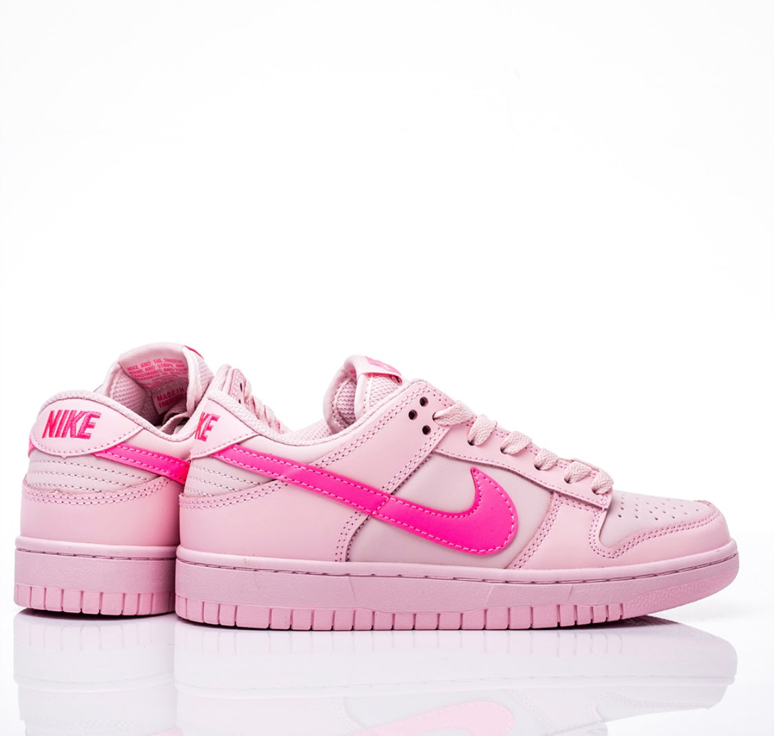 Triple Pink Low Dunks