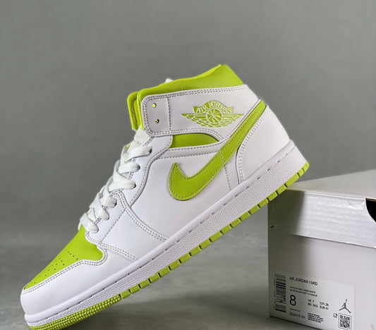 White / Lime J1