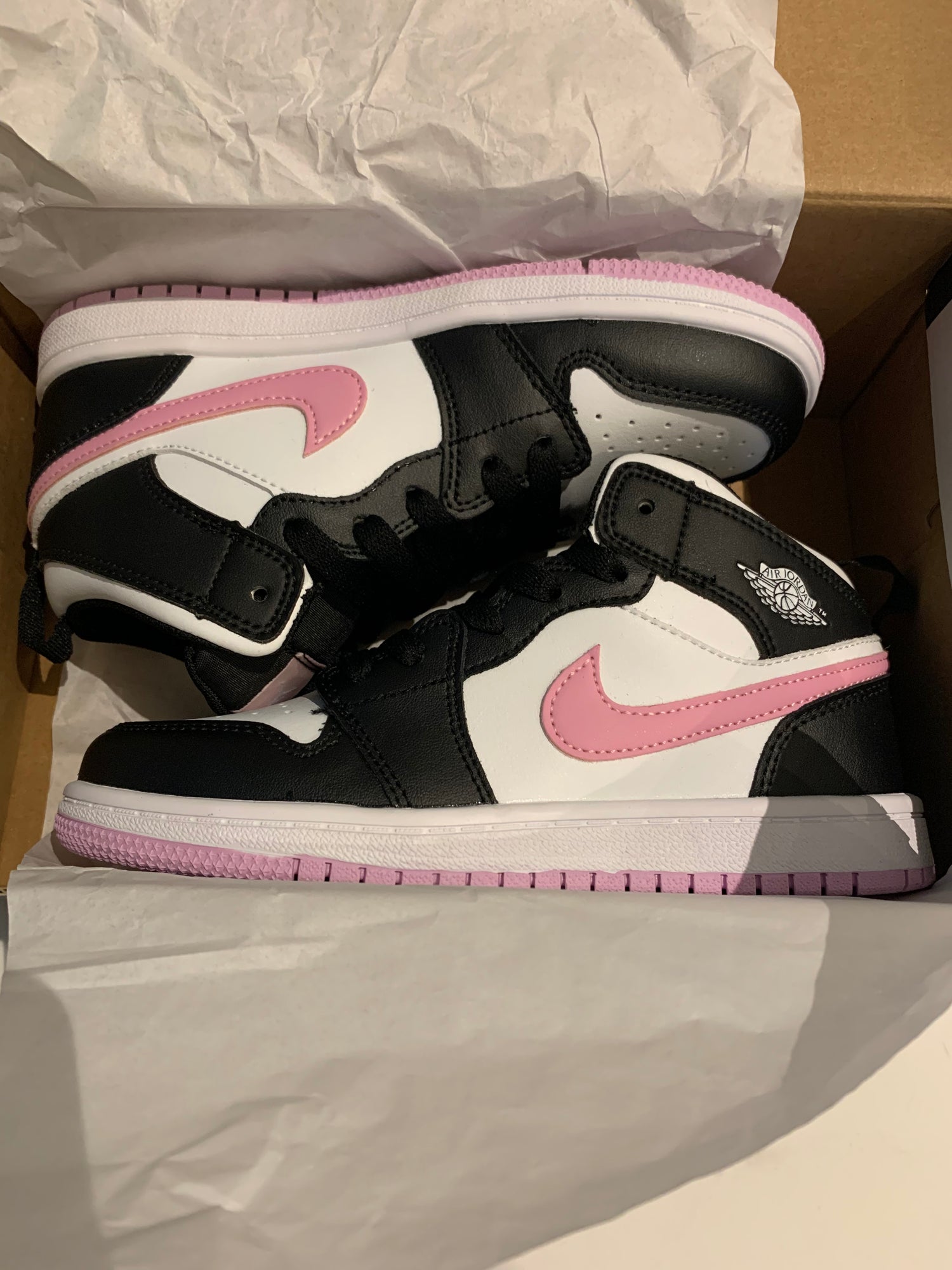 Black and pink high tops best sale