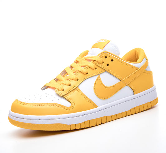 Yellow And White Low Dunks