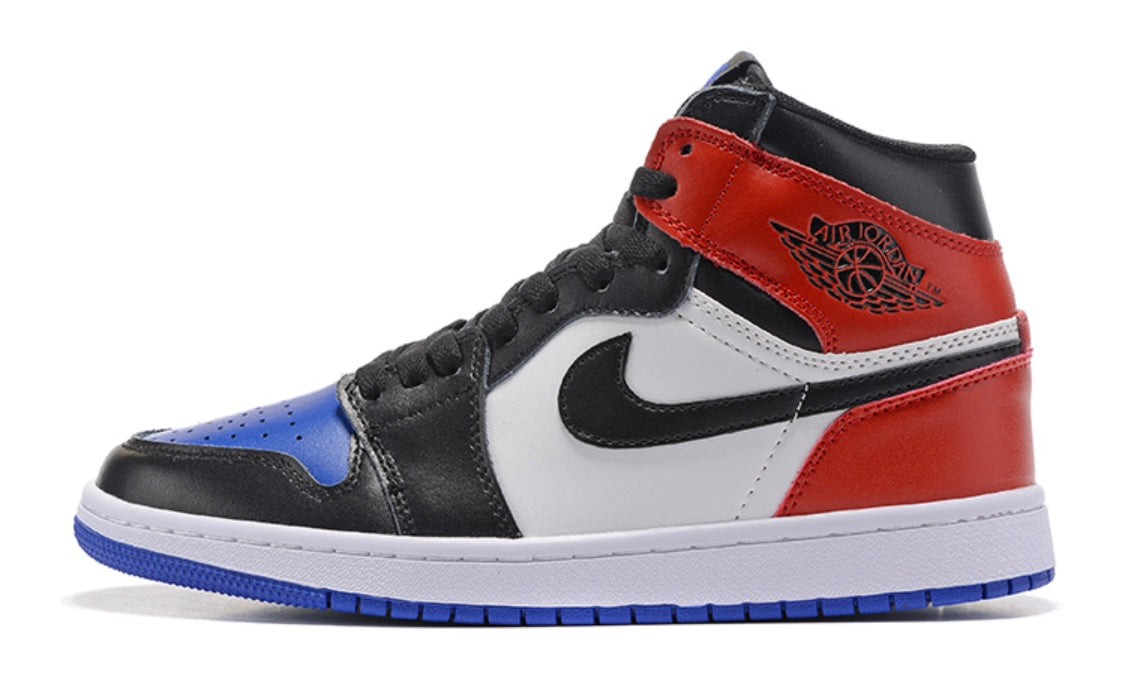 Jordan ones store red black blue