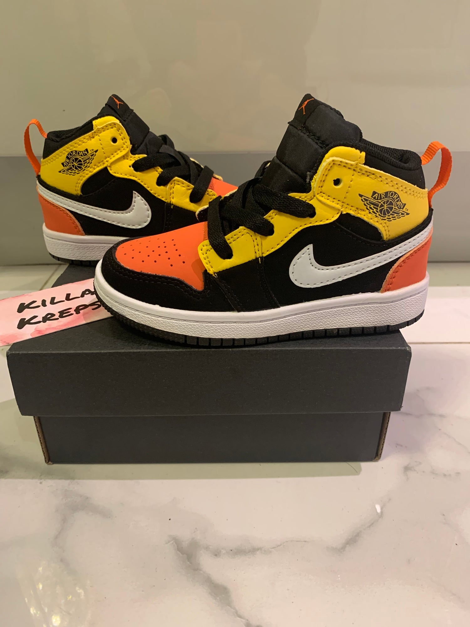 Orange and black 2025 high tops