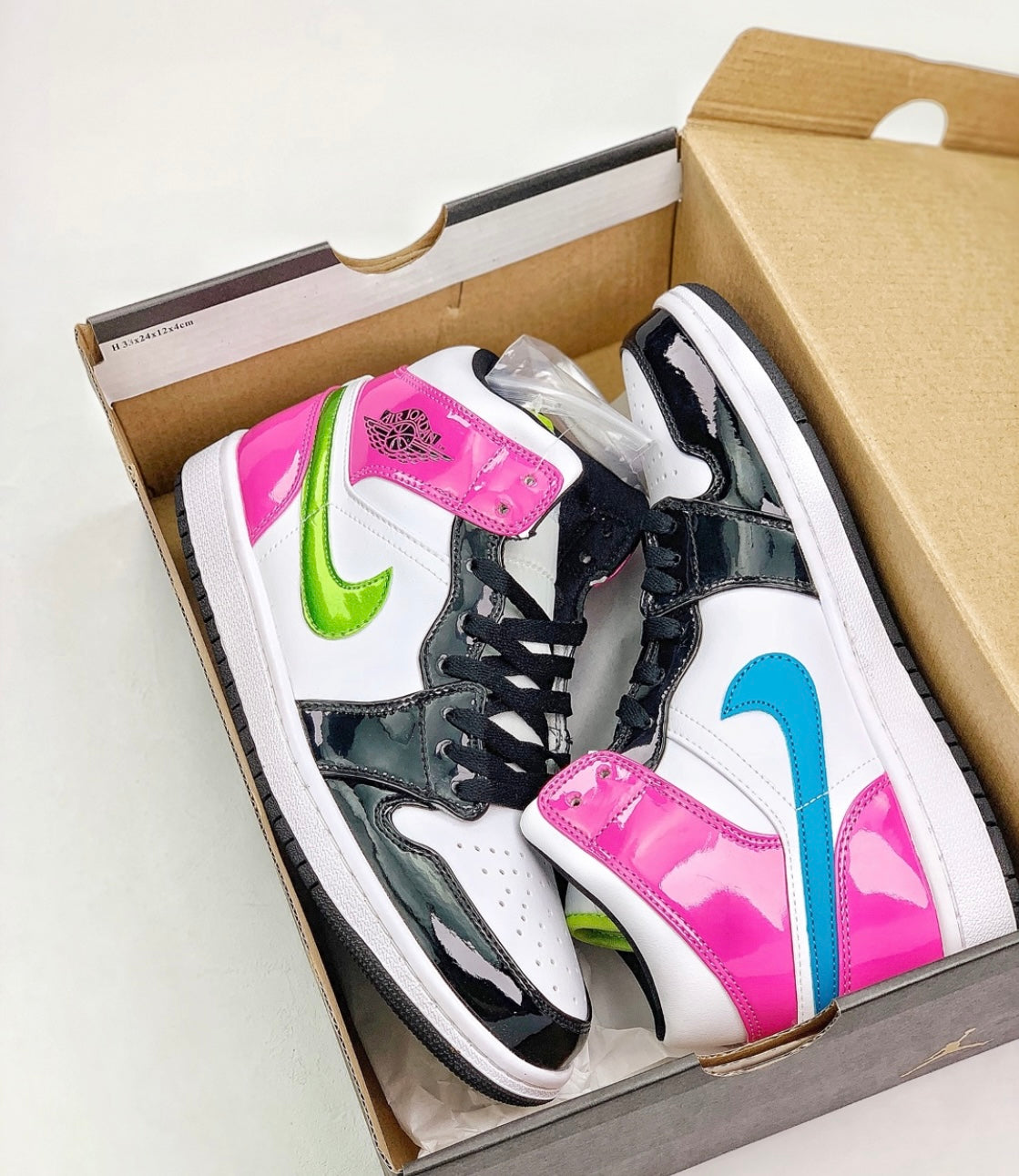 White Black Cyber Pink J1