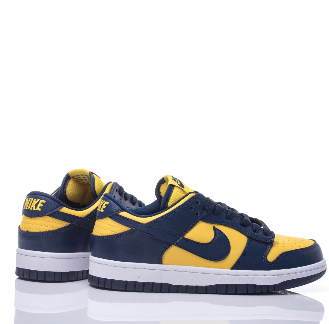 Navy Blue And Yellow Low Dunks