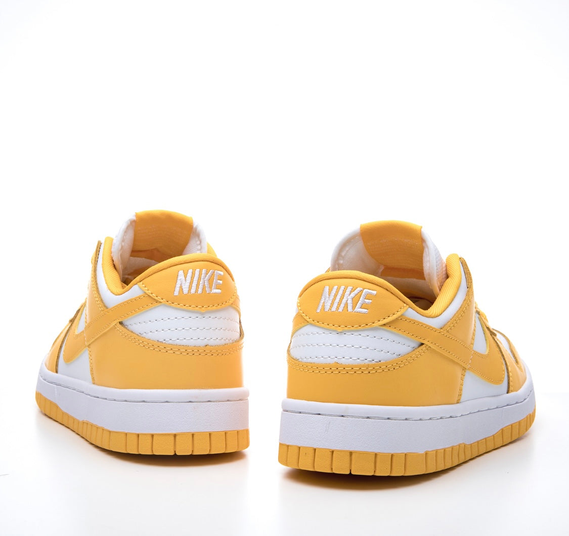 Yellow And White Low Dunks