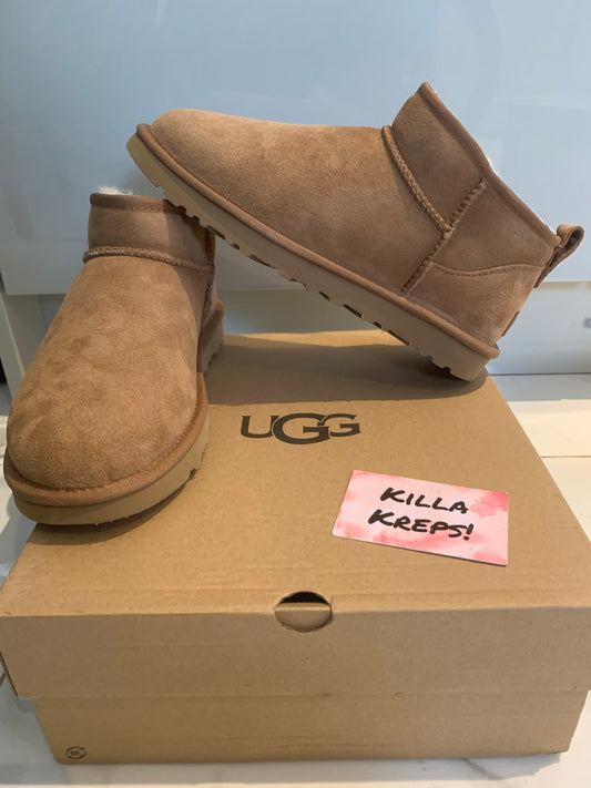 Tan Classic Ultra Mini Boots